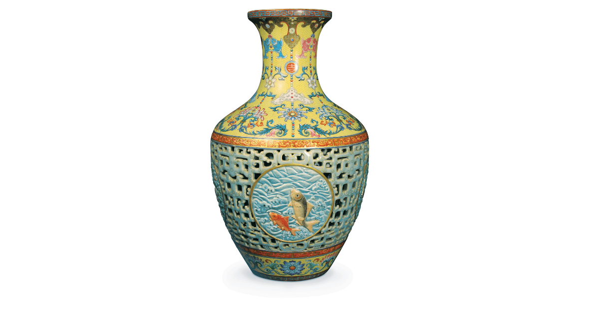 decorative ceramic vase historical artifact with intricate patterns