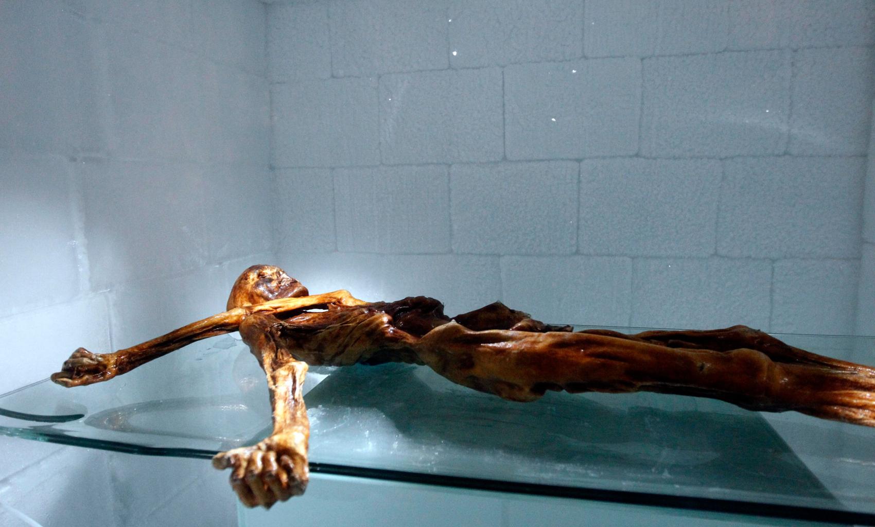 Ötzi the Iceman 5300-year-old mummy South Tyrol Museum Bolzano — seven researchers died cursed mummy history